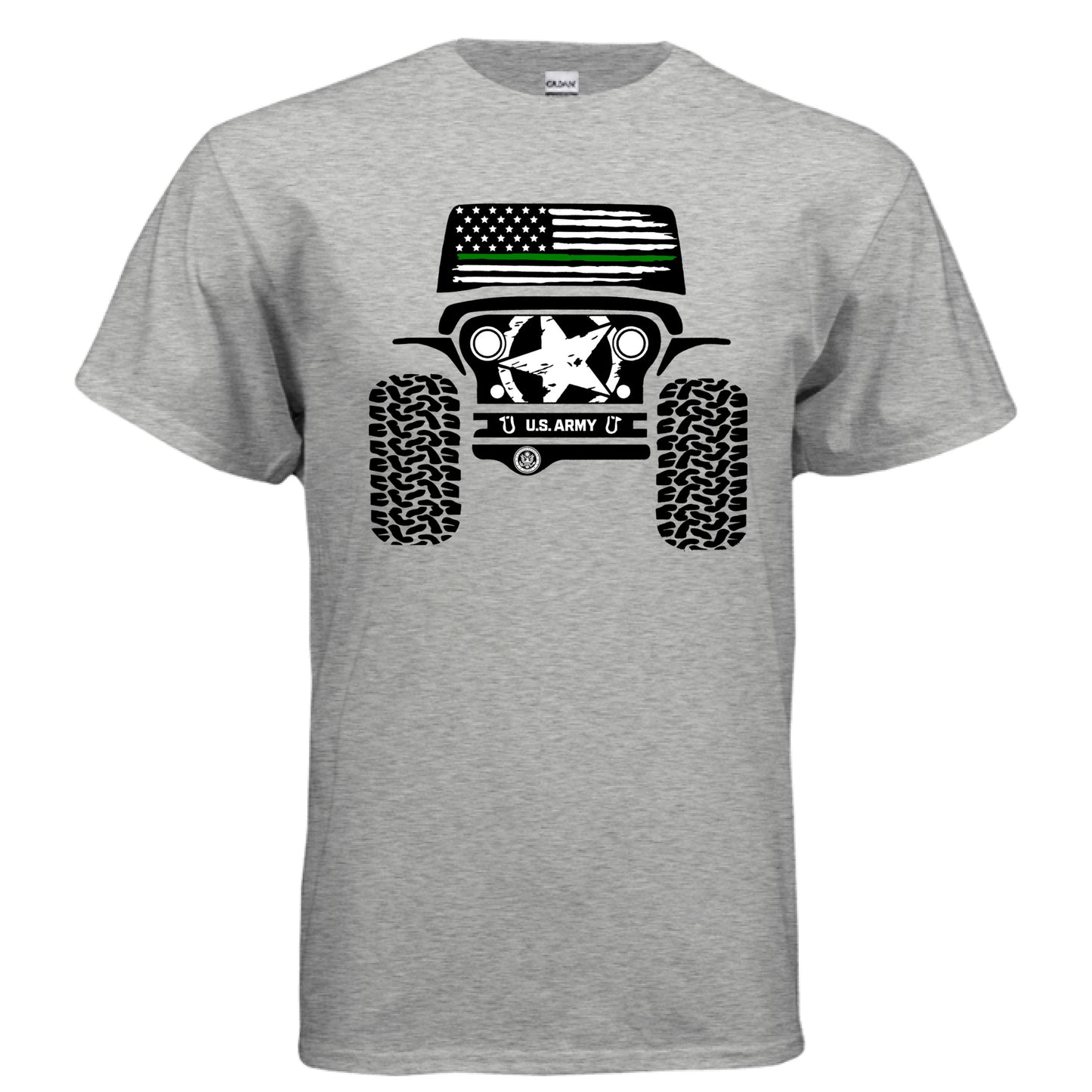 Jeep Military Shirt - Army-duckduckjeep-offroad-wrangler-gladiator-3d-jeep duck-custom duck-Jeep-The Quacktory-Fun Jeep Ducks-Ducks4Jeep