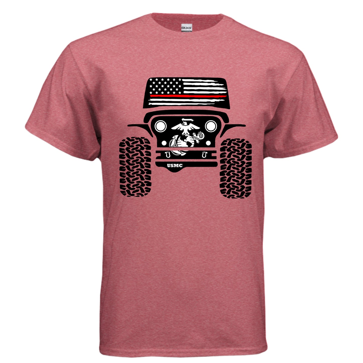 Jeep Military Shirt - Marine Corps-duckduckjeep-offroad-wrangler-gladiator-3d-jeep duck-custom duck-Jeep-The Quacktory-Fun Jeep Ducks-Ducks4Jeep