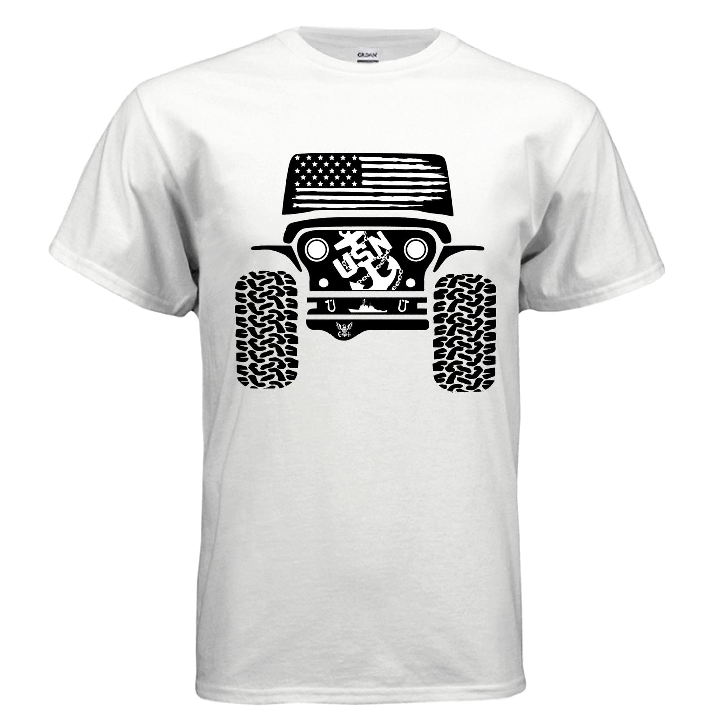 Jeep Military Shirt - Navy-duckduckjeep-offroad-wrangler-gladiator-3d-jeep duck-custom duck-Jeep-The Quacktory-Fun Jeep Ducks-Ducks4Jeep