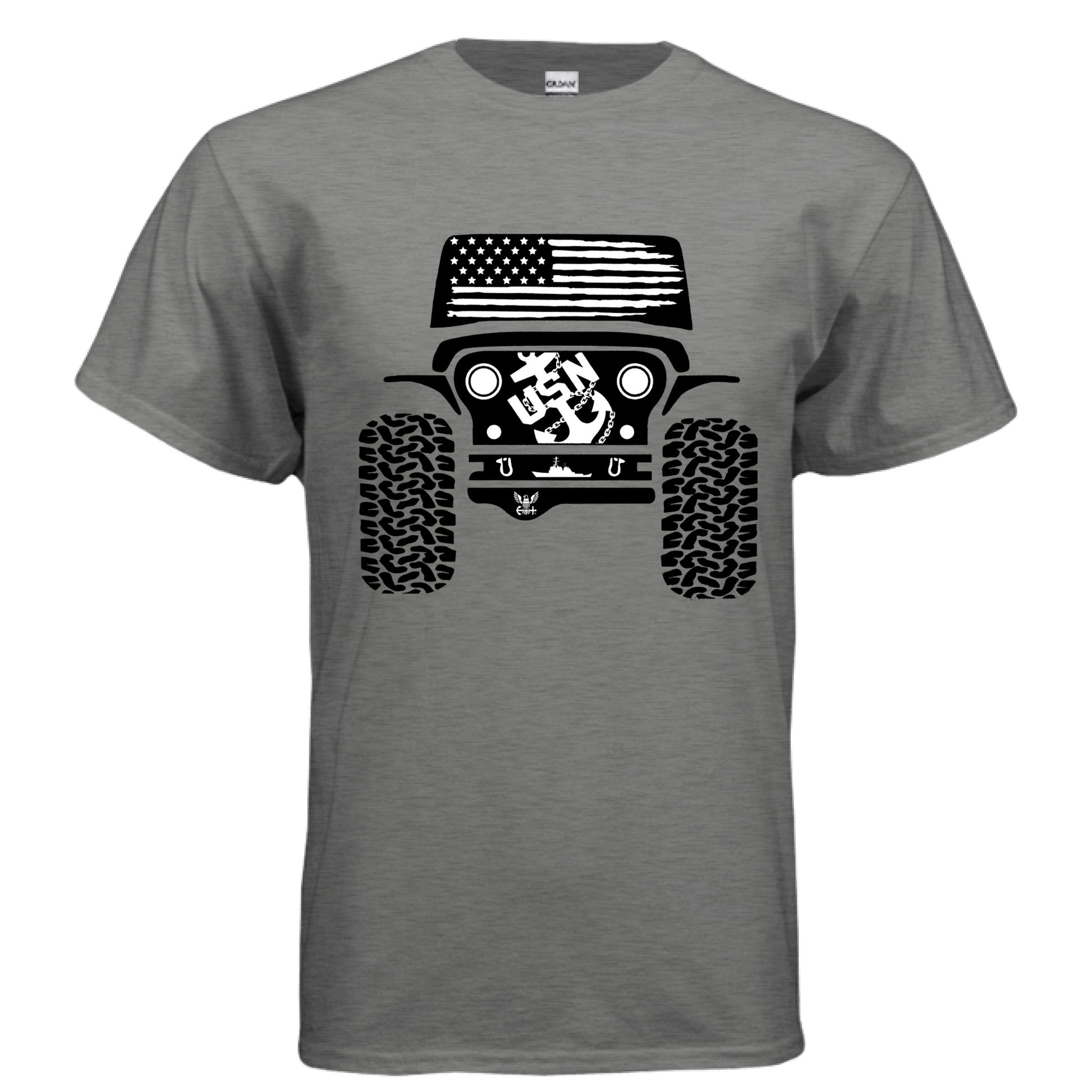 Jeep Military Shirt - Navy-duckduckjeep-offroad-wrangler-gladiator-3d-jeep duck-custom duck-Jeep-The Quacktory-Fun Jeep Ducks-Ducks4Jeep