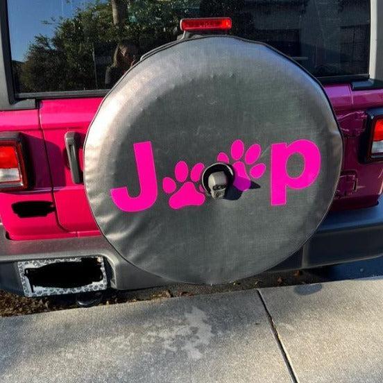 Jeep Paw Spare Tire Cover for Jeep Wrangler-duckduckjeep-offroad-wrangler-gladiator-3d-jeep duck-custom duck-Jeep-The Quacktory-Fun Jeep Ducks-Ducks4Jeep