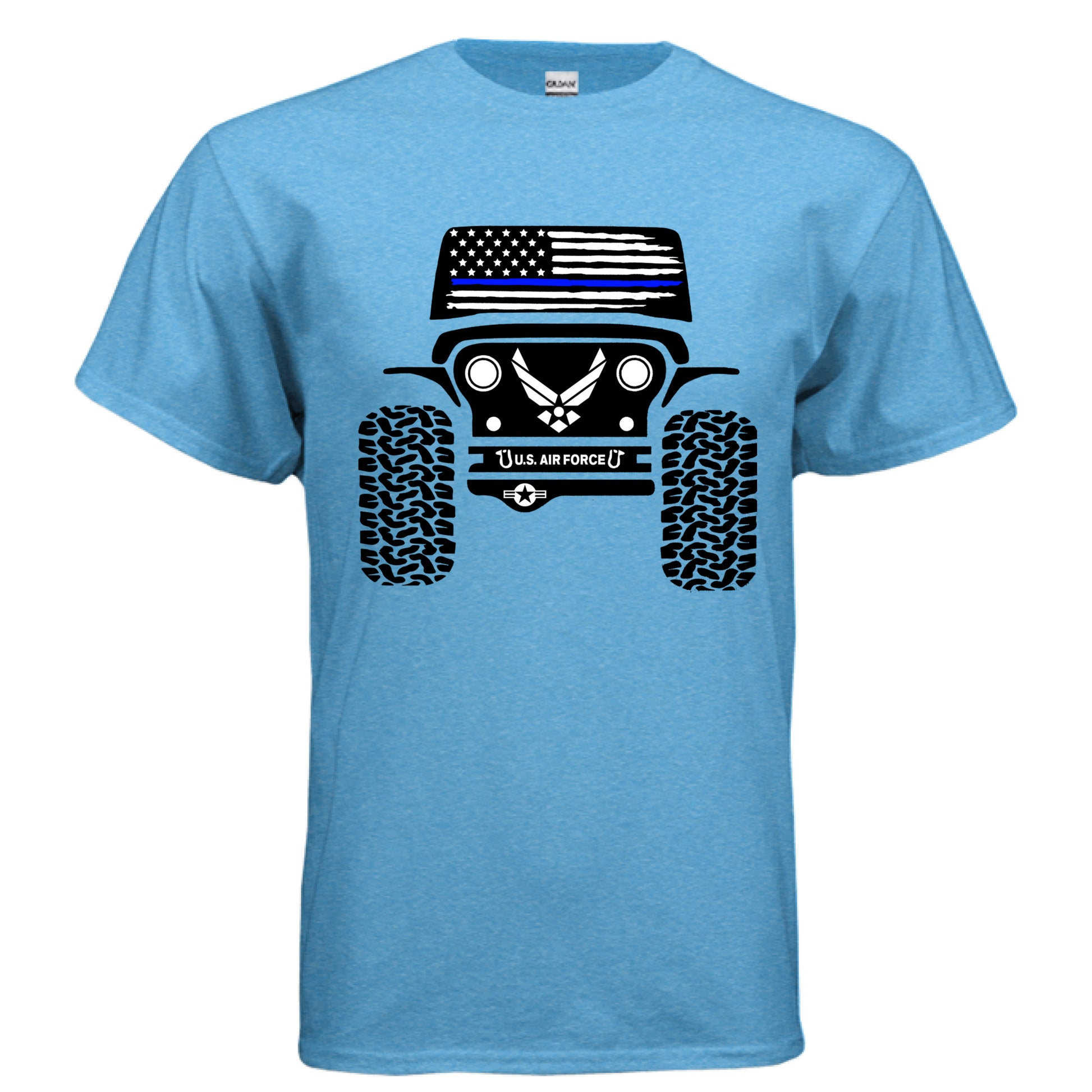 Jeep Shirt - Air Force-duckduckjeep-offroad-wrangler-gladiator-3d-jeep duck-custom duck-Jeep-The Quacktory-Fun Jeep Ducks-Ducks4Jeep