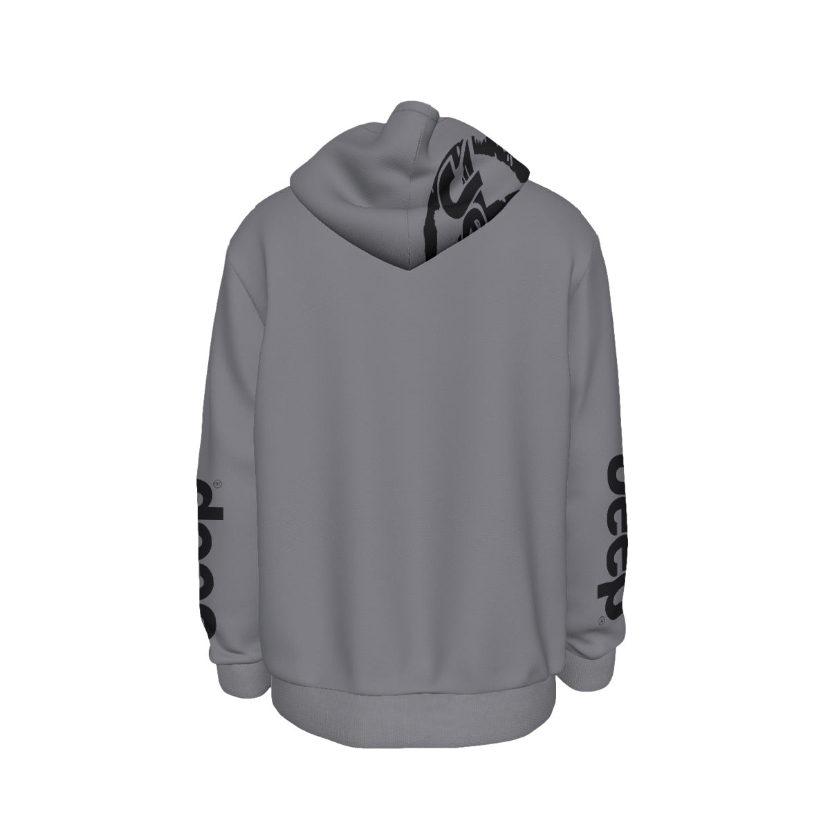 Jeep Wave Hoodie Gray-duckduckjeep-offroad-wrangler-gladiator-3d-jeep duck-custom duck-Jeep-The Quacktory-Fun Jeep Ducks-Ducks4Jeep