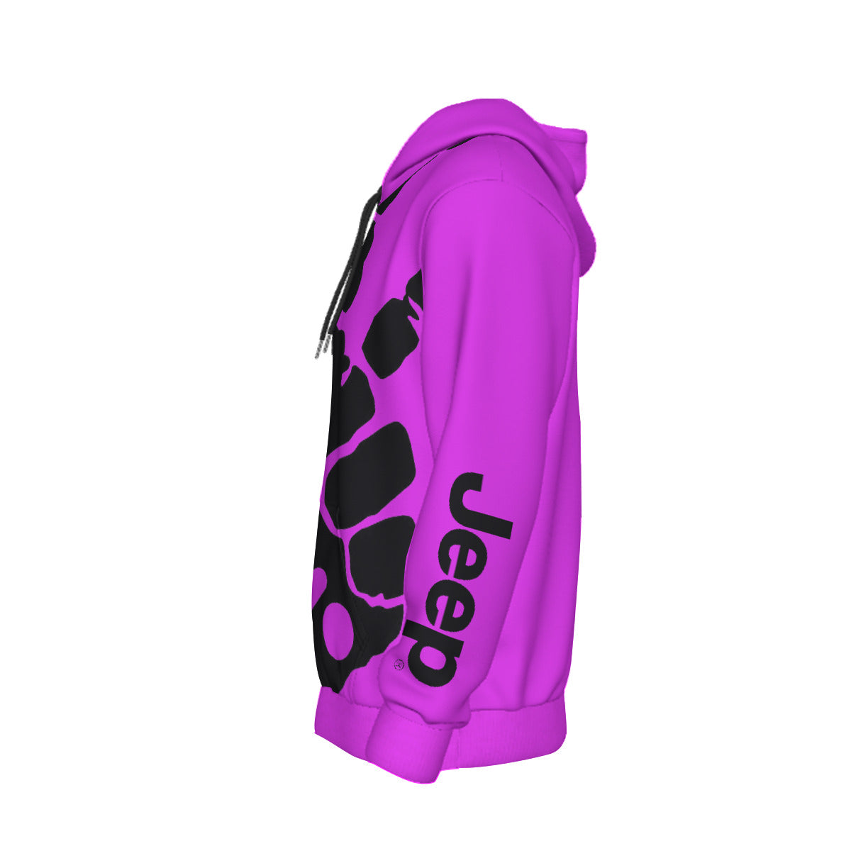 Jeep Wave Hoodie Pink-duckduckjeep-offroad-wrangler-gladiator-3d-jeep duck-custom duck-Jeep-The Quacktory-Fun Jeep Ducks-Ducks4Jeep