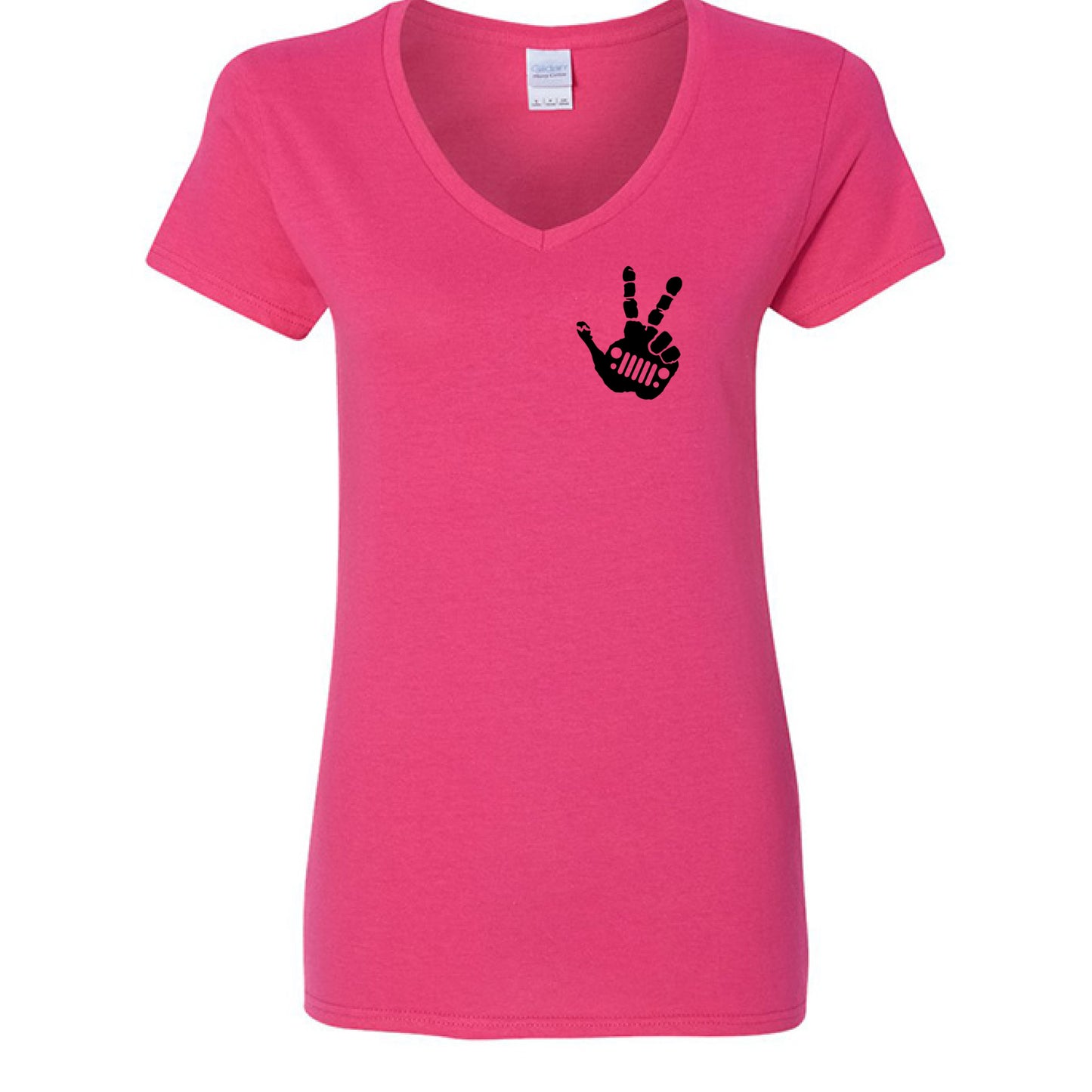 Jeep Wave Shirt - Ladies-duckduckjeep-offroad-wrangler-gladiator-3d-jeep duck-custom duck-Jeep-The Quacktory-Fun Jeep Ducks-Ducks4Jeep