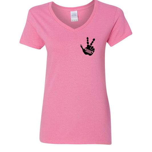 Jeep Wave Shirt - Ladies-duckduckjeep-offroad-wrangler-gladiator-3d-jeep duck-custom duck-Jeep-The Quacktory-Fun Jeep Ducks-Ducks4Jeep