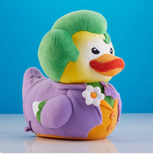 Joker TUBBZ Duck Plushie – DC Collectible Plush Duck-duckduckjeep-offroad-wrangler-gladiator-3d-jeep duck-custom duck-Jeep-The Quacktory-Fun Jeep Ducks-Ducks4Jeep