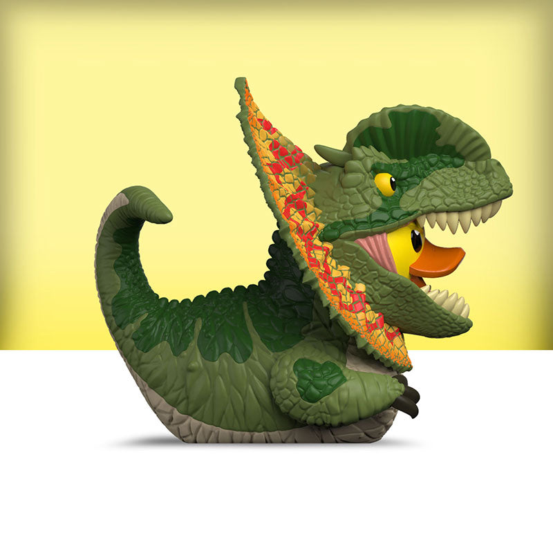 Jurassic Park: Dilophosaurus TUBBZ (Mini Edition)-duckduckjeep-offroad-wrangler-gladiator-3d-jeep duck-custom duck-Jeep-The Quacktory-Fun Jeep Ducks-Ducks4Jeep