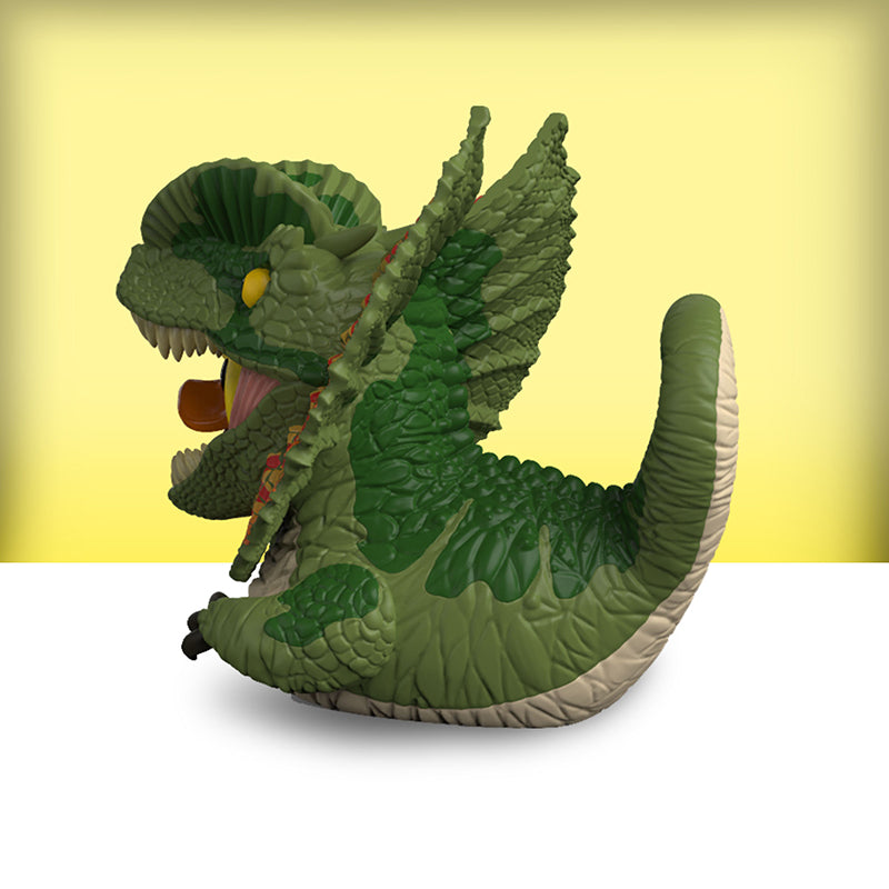 Jurassic Park: Dilophosaurus TUBBZ (Mini Edition)-duckduckjeep-offroad-wrangler-gladiator-3d-jeep duck-custom duck-Jeep-The Quacktory-Fun Jeep Ducks-Ducks4Jeep