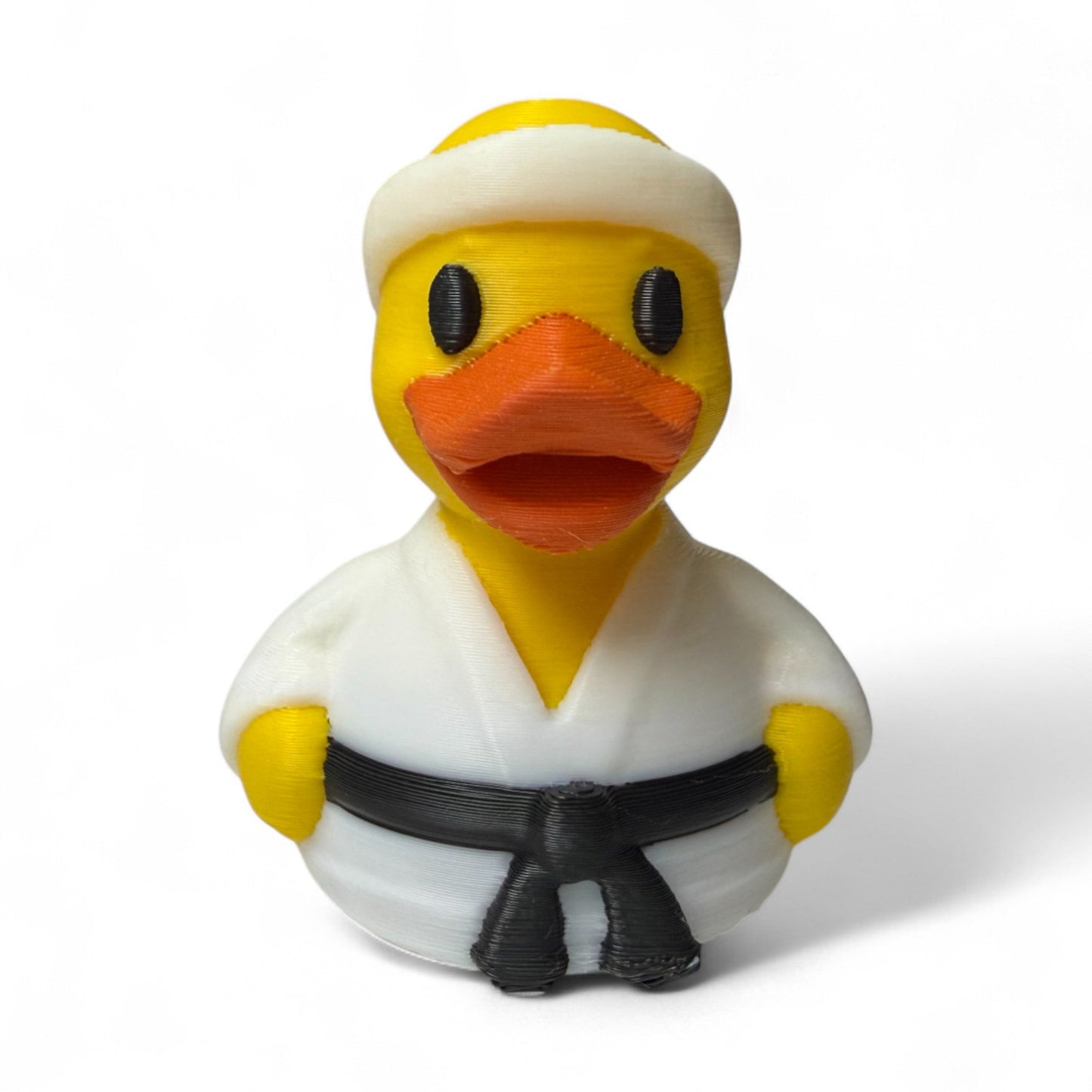 Karate Duck – 3D-Printed Martial Arts Duck with Black Belt Energy