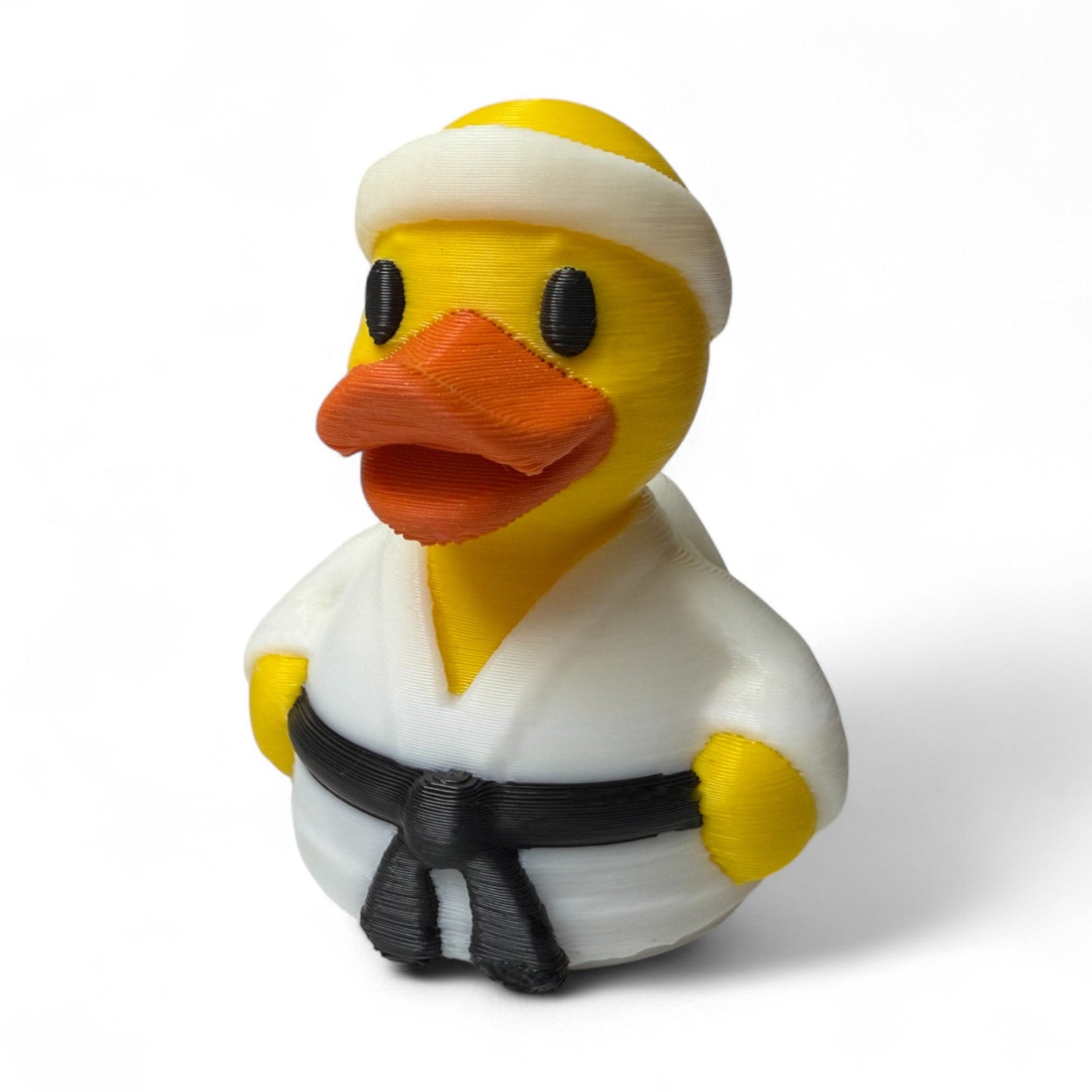 Karate Duck – 3D-Printed Martial Arts Duck with Black Belt Energy