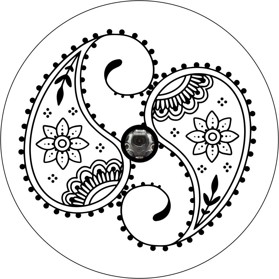 Large Paisley + Mandala Design-duckduckjeep-offroad-wrangler-gladiator-3d-jeep duck-custom duck-Jeep-The Quacktory-Fun Jeep Ducks-Ducks4Jeep