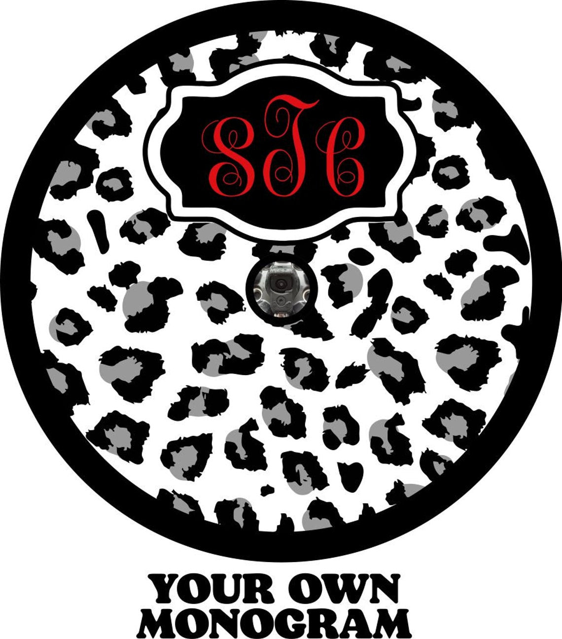 Leopard Print With Monogram-duckduckjeep-offroad-wrangler-gladiator-3d-jeep duck-custom duck-Jeep-The Quacktory-Fun Jeep Ducks-Ducks4Jeep