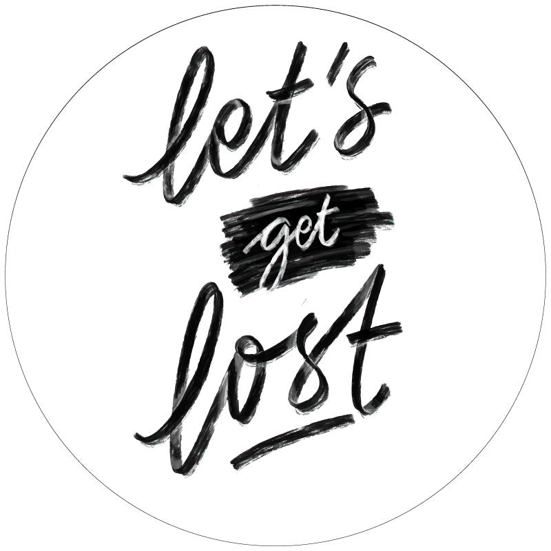 Let's Get Lost - Spare Tire Cover - RV, Camper, Jeep, Bronco, Trailer, Range Rover, Motorcoach-duckduckjeep-offroad-wrangler-gladiator-3d-jeep duck-custom duck-Jeep-The Quacktory-Fun Jeep Ducks-Ducks4Jeep