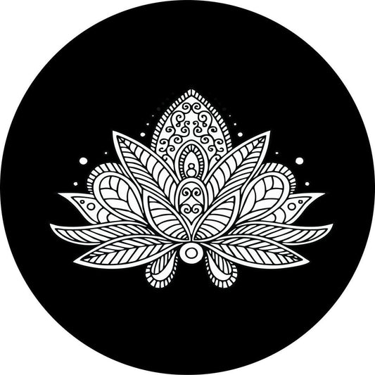 Lotus Flower Mandala-duckduckjeep-offroad-wrangler-gladiator-3d-jeep duck-custom duck-Jeep-The Quacktory-Fun Jeep Ducks-Ducks4Jeep