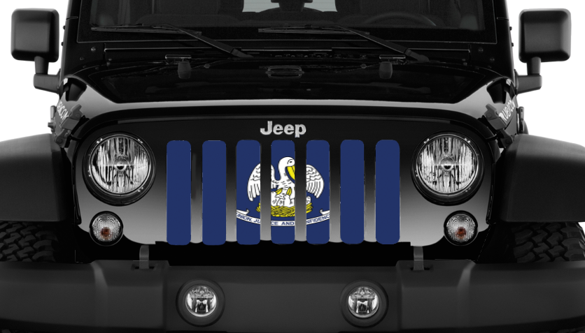Louisiana State Flag Grille Insert