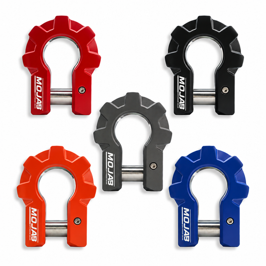 MOJAB 3/4'' Aluminum D-Shackle set-9 Ton-duckduckjeep-offroad-wrangler-gladiator-3d-jeep duck-custom duck-Jeep-The Quacktory-Fun Jeep Ducks-Ducks4Jeep