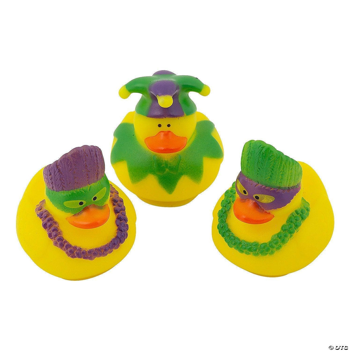 Mardi Gras Rubber Ducks - by the dozen-duckduckjeep-offroad-wrangler-gladiator-3d-jeep duck-custom duck-Jeep-The Quacktory-Fun Jeep Ducks-Ducks4Jeep
