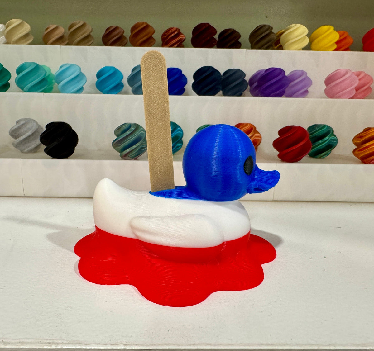 Melted Bombpop Popsicle Duck-duckduckjeep-offroad-wrangler-gladiator-3d-jeep duck-custom duck-Jeep-The Quacktory-Fun Jeep Ducks-Ducks4Jeep