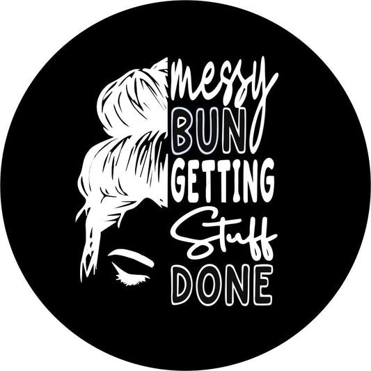 Messy Bun Getting Stuff Done-duckduckjeep-offroad-wrangler-gladiator-3d-jeep duck-custom duck-Jeep-The Quacktory-Fun Jeep Ducks-Ducks4Jeep