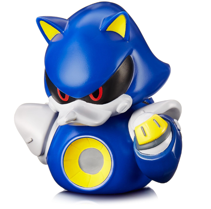 Metal Sonic TUBBZ Collectible Duck (Boxed Edition)-duckduckjeep-offroad-wrangler-gladiator-3d-jeep duck-custom duck-Jeep-The Quacktory-Fun Jeep Ducks-Ducks4Jeep