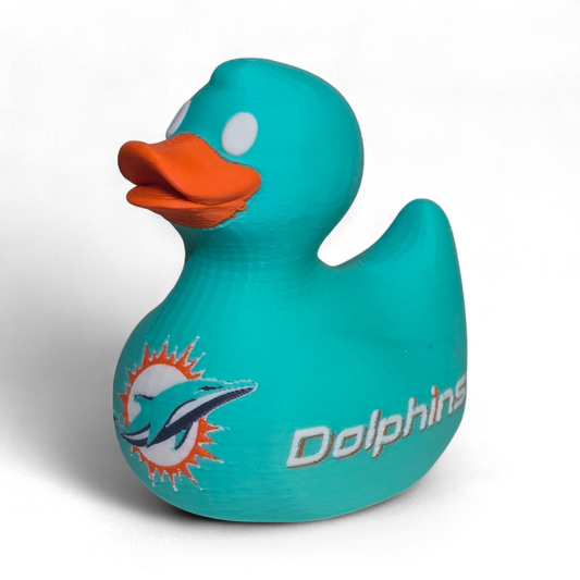 Miami Dolphins Duck-duckduckjeep-offroad-wrangler-gladiator-3d-jeep duck-custom duck-Jeep-The Quacktory-Fun Jeep Ducks-Ducks4Jeep