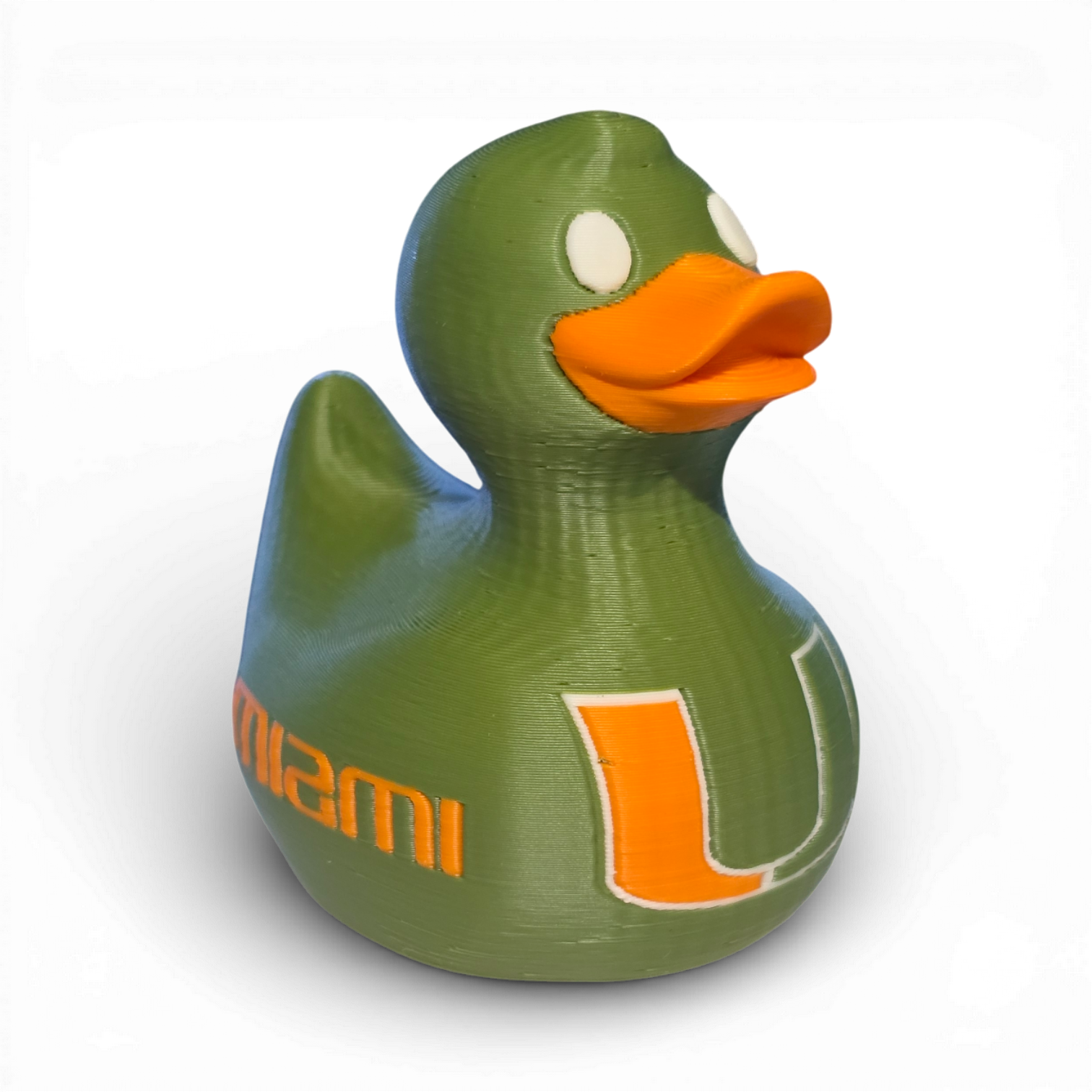 Miami Hurricanes Duck-duckduckjeep-offroad-wrangler-gladiator-3d-jeep duck-custom duck-Jeep-The Quacktory-Fun Jeep Ducks-Ducks4Jeep