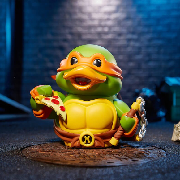 Michelangelo TUBBZ Collectible Duck (Boxed Edition)-duckduckjeep-offroad-wrangler-gladiator-3d-jeep duck-custom duck-Jeep-The Quacktory-Fun Jeep Ducks-Ducks4Jeep