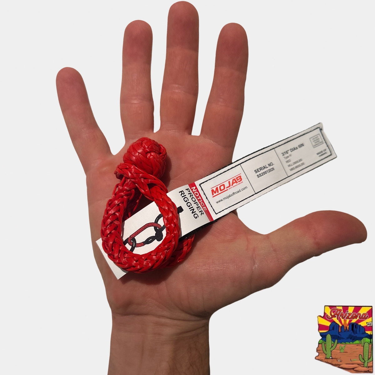 Micro Soft Shackle 3/16'' x 6'' – Keychain & Recovery (Lifetime Warranty)-duckduckjeep-offroad-wrangler-gladiator-3d-jeep duck-custom duck-Jeep-The Quacktory-Fun Jeep Ducks-Ducks4Jeep