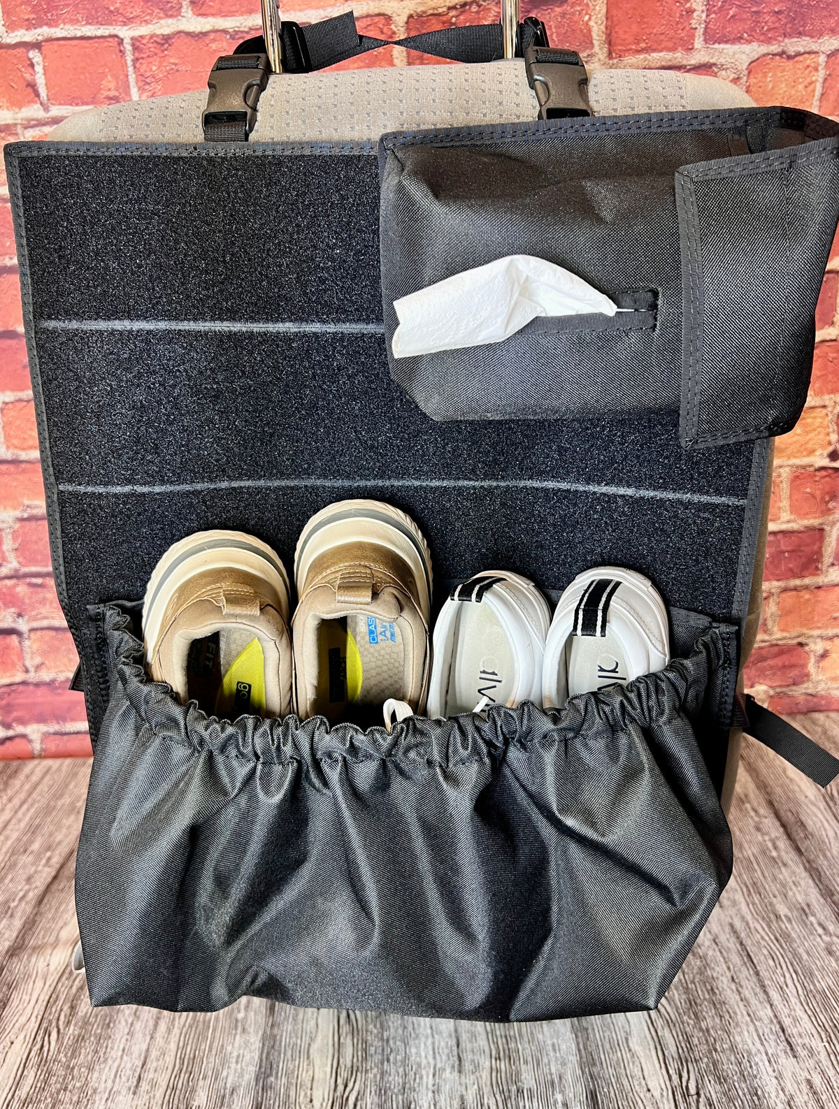 Modular Velcro - Shoe Organizer Pouch-duckduckjeep-offroad-wrangler-gladiator-3d-jeep duck-custom duck-Jeep-The Quacktory-Fun Jeep Ducks-Ducks4Jeep