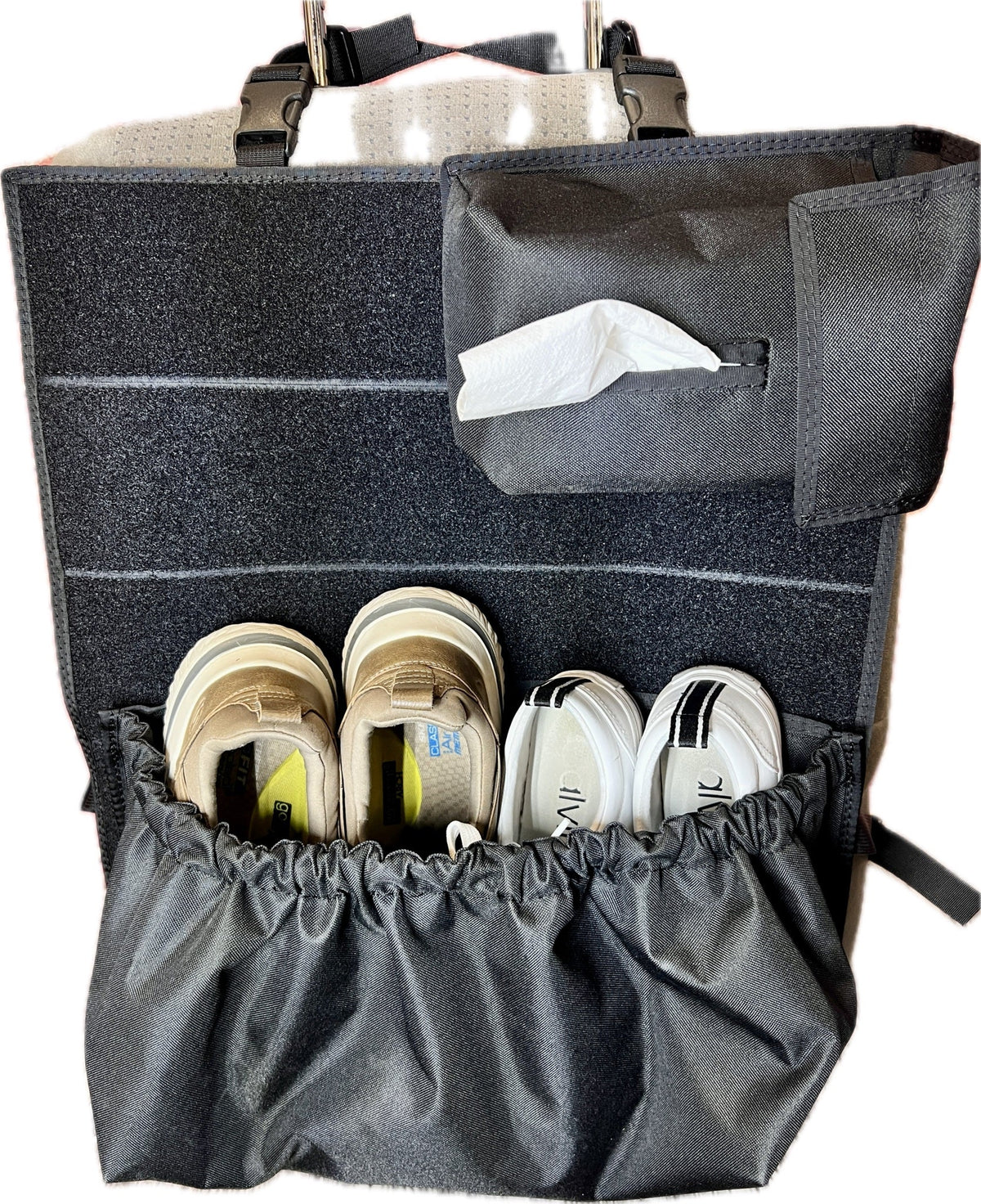 Modular Velcro - Shoe Organizer Pouch-duckduckjeep-offroad-wrangler-gladiator-3d-jeep duck-custom duck-Jeep-The Quacktory-Fun Jeep Ducks-Ducks4Jeep