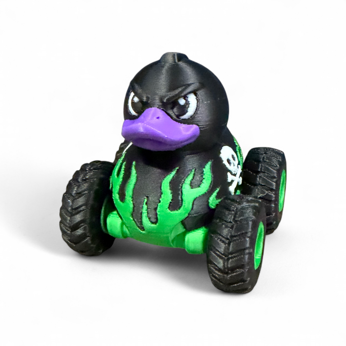 Monster Truck Duck - 3D Printed Collectible Duck for Dashboard Display