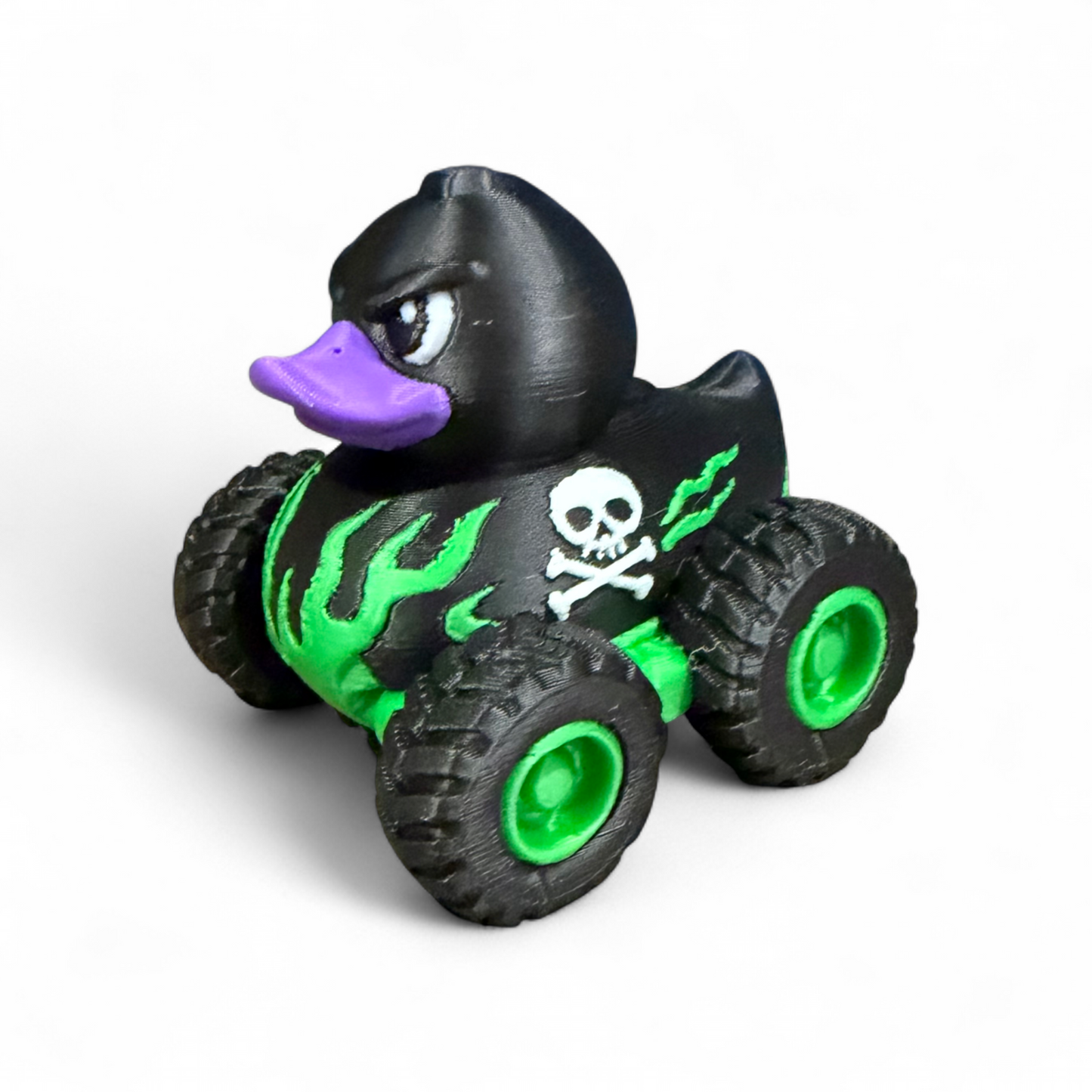 Monster Truck Duck - 3D Printed Collectible Duck for Dashboard Display