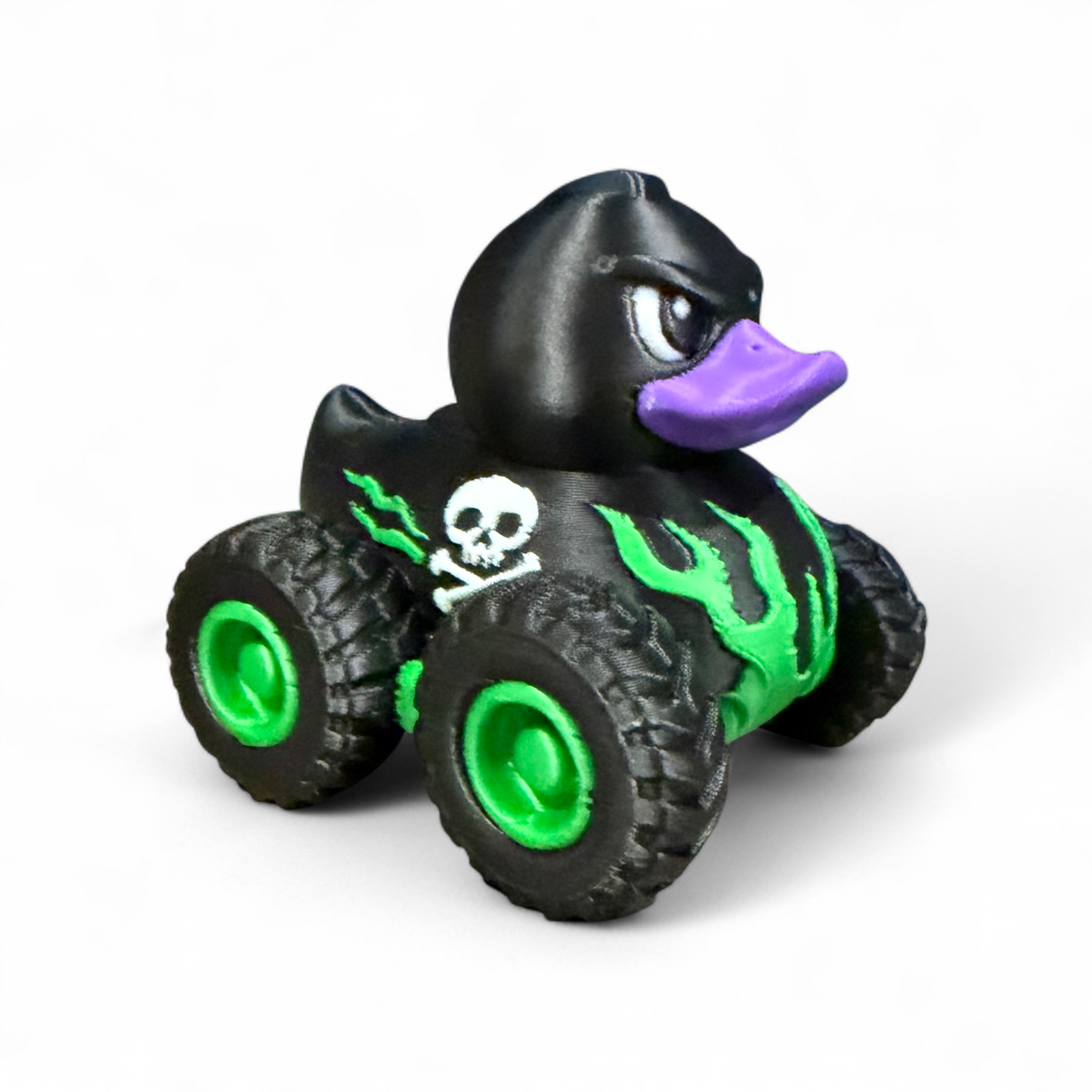 Monster Truck Duck - 3D Printed Collectible Duck for Dashboard Display