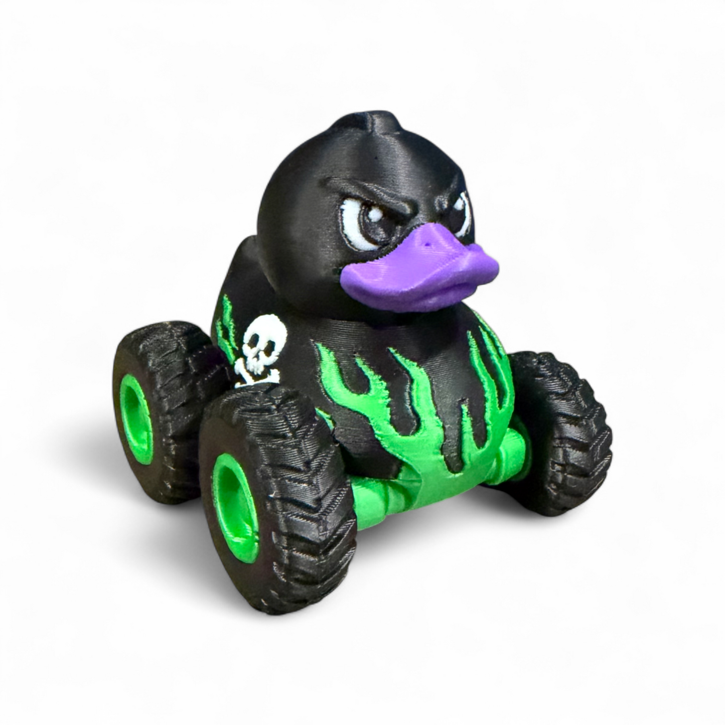 Monster Truck Duck - 3D Printed Collectible Duck for Dashboard Display
