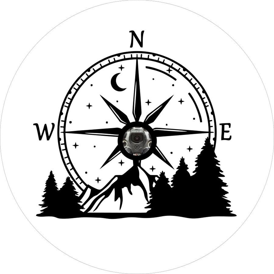 Mountain Compass Spare Tire Cover for Jeep, Bronco, Camper, RV, Van, & More-duckduckjeep-offroad-wrangler-gladiator-3d-jeep duck-custom duck-Jeep-The Quacktory-Fun Jeep Ducks-Ducks4Jeep