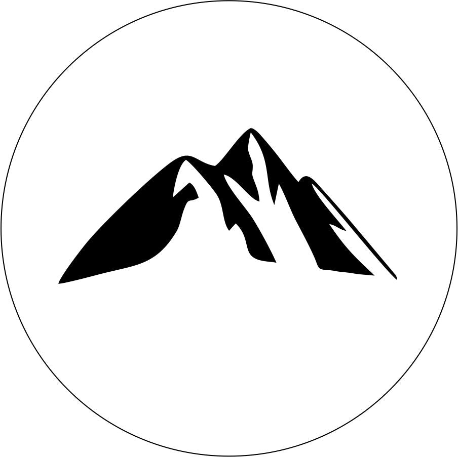 Mountain Silhouette Spare Tire Cover for RV, Camper, Motorcoach, Jeep, Bronco, Vans, Trailers, & More-duckduckjeep-offroad-wrangler-gladiator-3d-jeep duck-custom duck-Jeep-The Quacktory-Fun Jeep Ducks-Ducks4Jeep