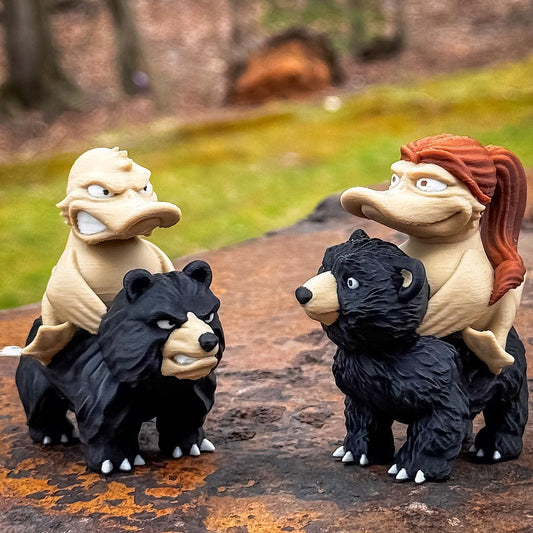 Mr. & Mrs. Smoky Duck Set-duckduckjeep-offroad-wrangler-gladiator-3d-jeep duck-custom duck-Jeep-The Quacktory-Fun Jeep Ducks-Ducks4Jeep