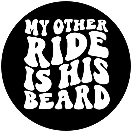 My Other Ride Is His Beard - Funny Spare Tire Cover for Jeep, Bronco, RV, Camper, Van, Etc.-duckduckjeep-offroad-wrangler-gladiator-3d-jeep duck-custom duck-Jeep-The Quacktory-Fun Jeep Ducks-Ducks4Jeep