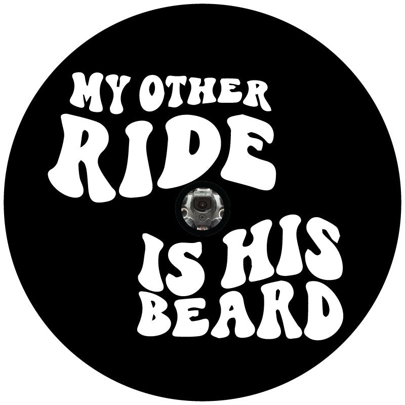 My Other Ride Is His Beard - Funny Spare Tire Cover for Jeep, Bronco, RV, Camper, Van, Etc.-duckduckjeep-offroad-wrangler-gladiator-3d-jeep duck-custom duck-Jeep-The Quacktory-Fun Jeep Ducks-Ducks4Jeep