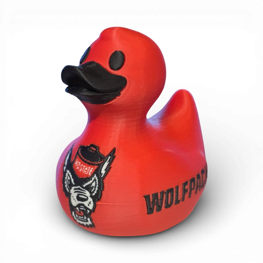 NC State Wolfpack Duck-duckduckjeep-offroad-wrangler-gladiator-3d-jeep duck-custom duck-Jeep-The Quacktory-Fun Jeep Ducks-Ducks4Jeep