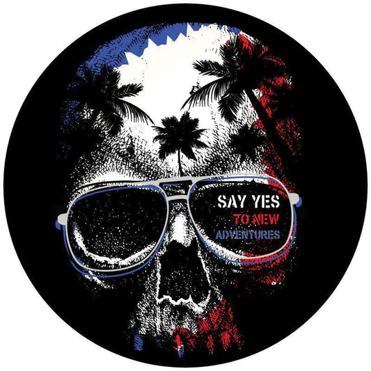 New Adventures Tropical Skull Spare Tire Cover-duckduckjeep-offroad-wrangler-gladiator-3d-jeep duck-custom duck-Jeep-The Quacktory-Fun Jeep Ducks-Ducks4Jeep