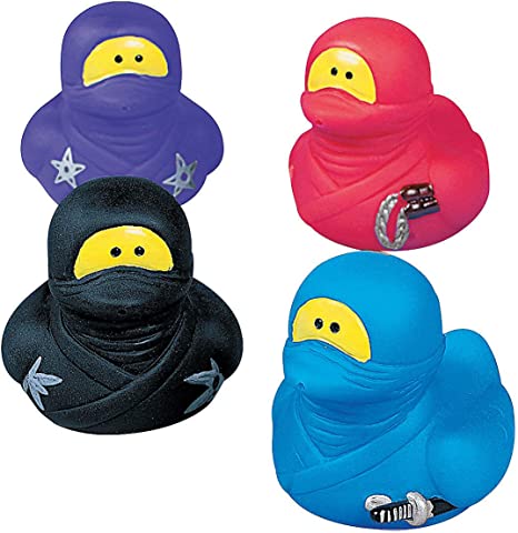 Ninja Rubber Ducks - by the dozen-duckduckjeep-offroad-wrangler-gladiator-3d-jeep duck-custom duck-Jeep-The Quacktory-Fun Jeep Ducks-Ducks4Jeep