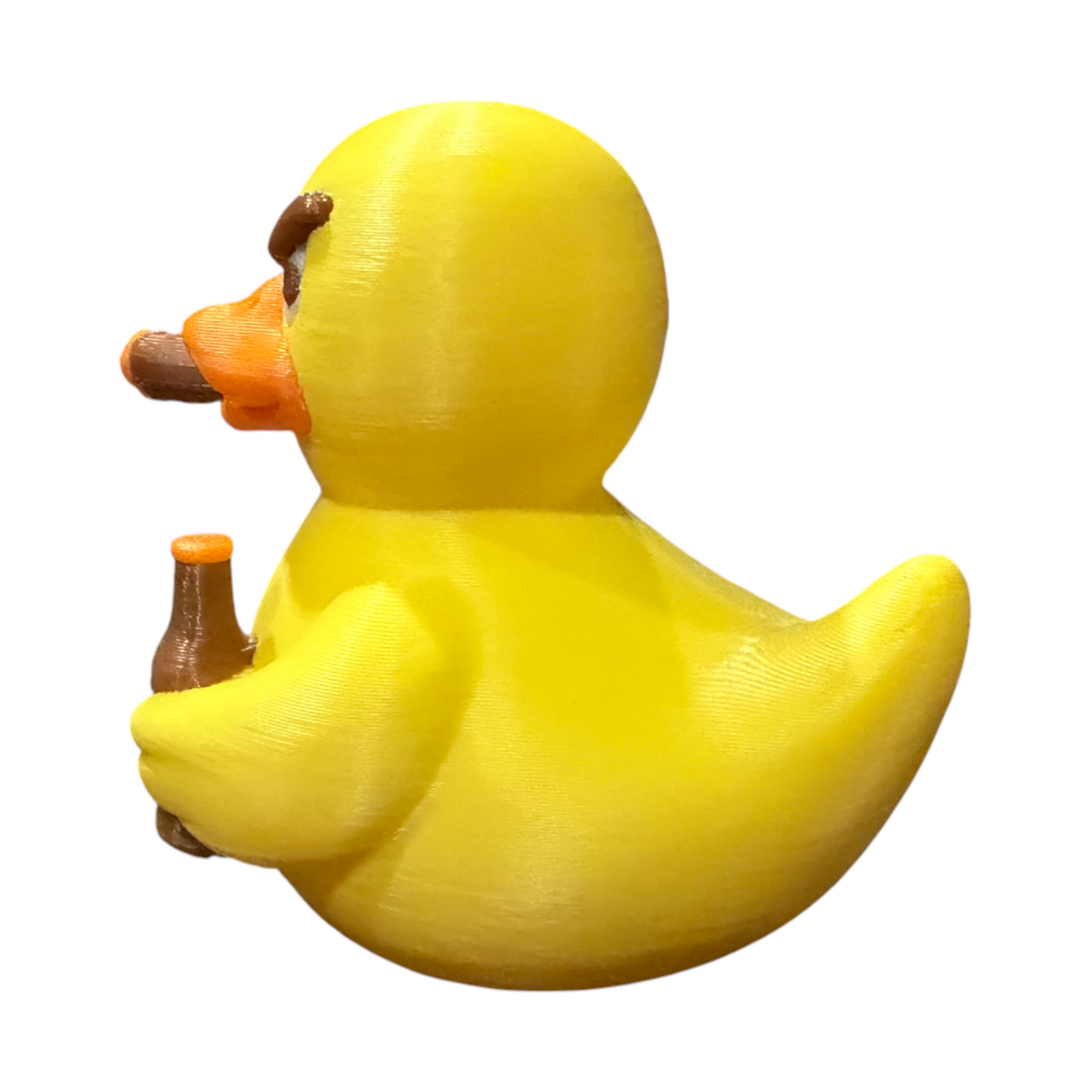 No Quacks Given Duck - 3D Printed Blue PLA Duck - Mini Collectible - Desk Decor