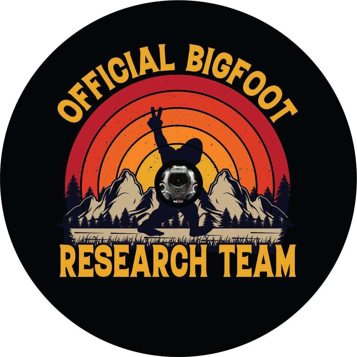 Official Bigfoot Research Team Spare Tire Cover-duckduckjeep-offroad-wrangler-gladiator-3d-jeep duck-custom duck-Jeep-The Quacktory-Fun Jeep Ducks-Ducks4Jeep