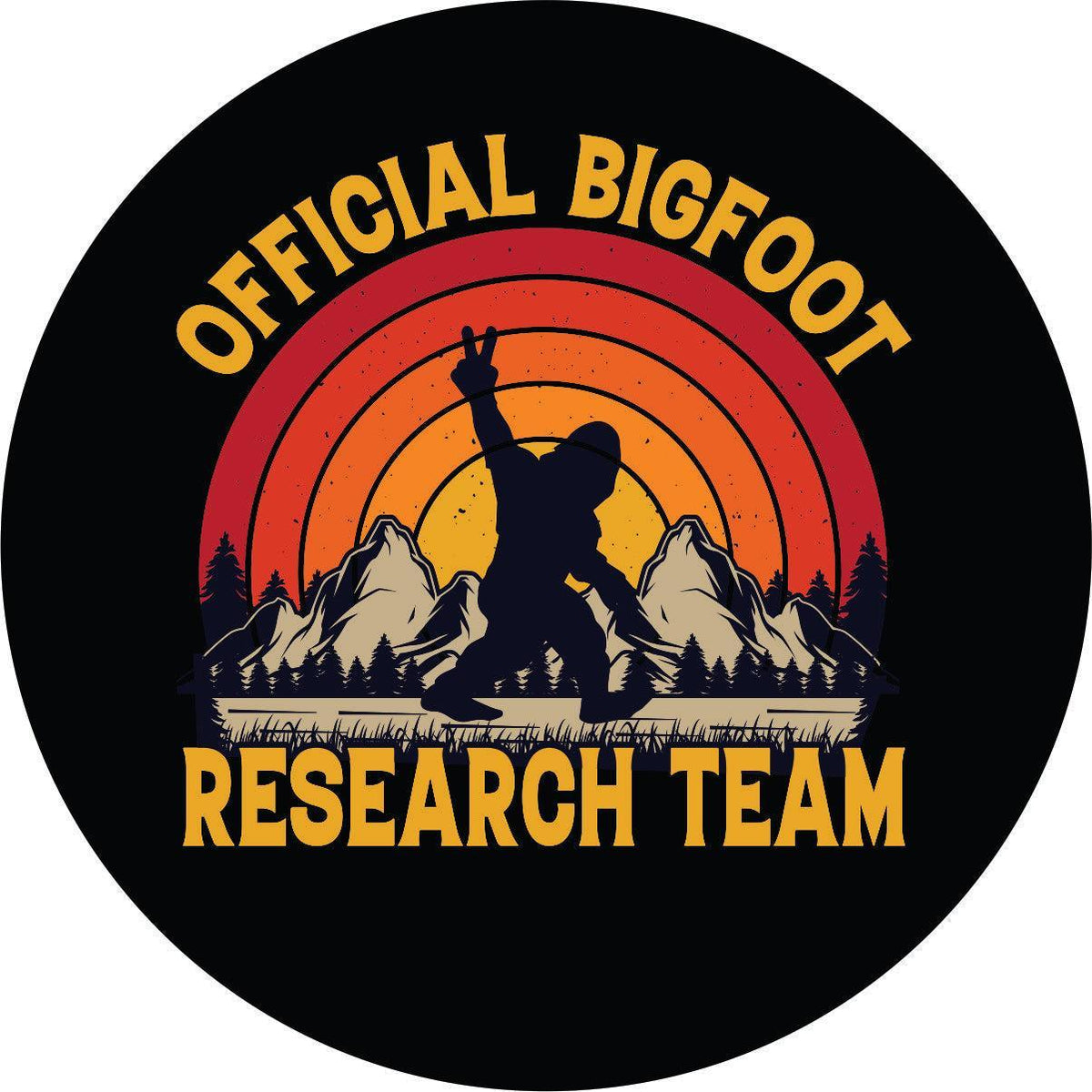 Official Bigfoot Research Team Spare Tire Cover-duckduckjeep-offroad-wrangler-gladiator-3d-jeep duck-custom duck-Jeep-The Quacktory-Fun Jeep Ducks-Ducks4Jeep