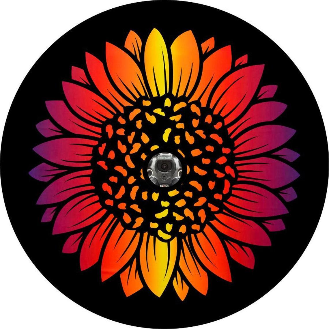 Ombre Sunset Sunflower-duckduckjeep-offroad-wrangler-gladiator-3d-jeep duck-custom duck-Jeep-The Quacktory-Fun Jeep Ducks-Ducks4Jeep