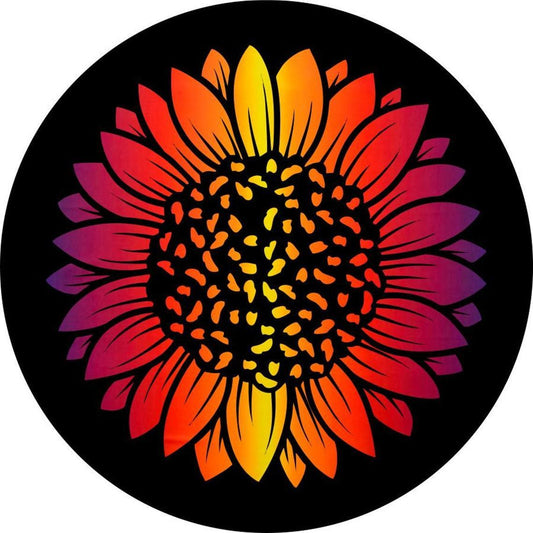 Ombre Sunset Sunflower-duckduckjeep-offroad-wrangler-gladiator-3d-jeep duck-custom duck-Jeep-The Quacktory-Fun Jeep Ducks-Ducks4Jeep