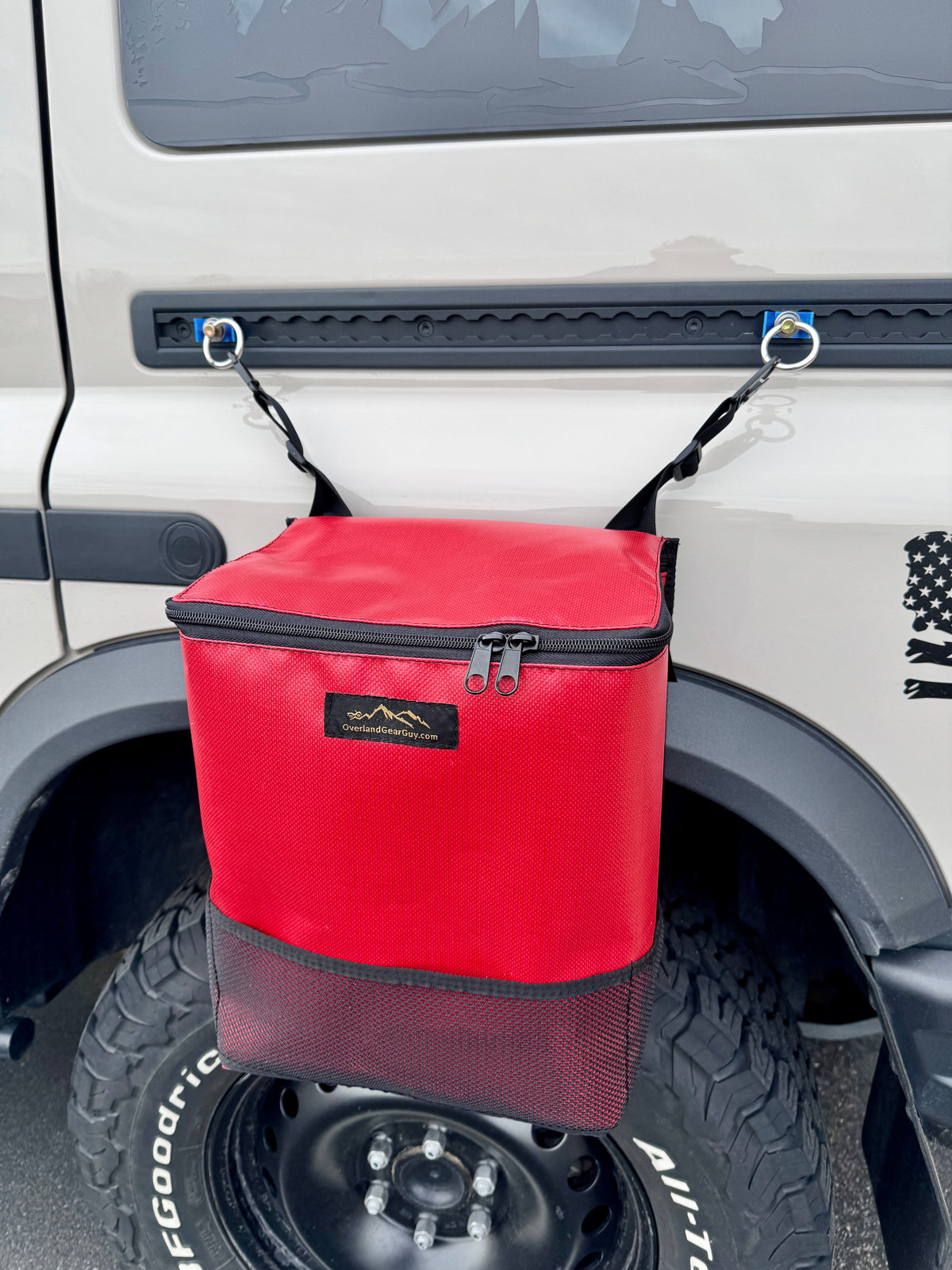 Outside Trash Bag L Track - Suction Cup Mount-duckduckjeep-offroad-wrangler-gladiator-3d-jeep duck-custom duck-Jeep-The Quacktory-Fun Jeep Ducks-Ducks4Jeep