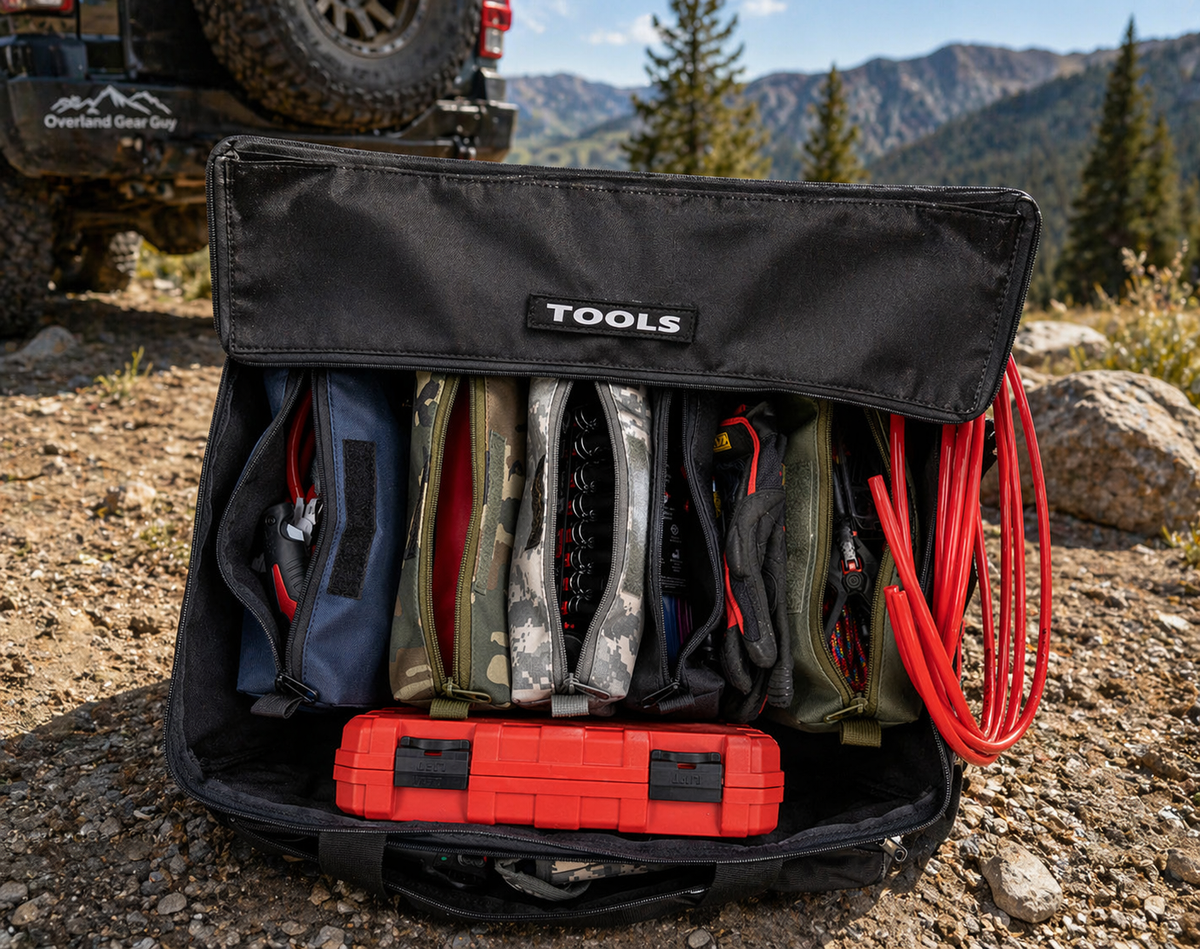 Overland Tool Bag - Complete Set-duckduckjeep-offroad-wrangler-gladiator-3d-jeep duck-custom duck-Jeep-The Quacktory-Fun Jeep Ducks-Ducks4Jeep
